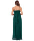 Women's Draped Chiffon Gown