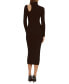 Women's Olesa Long-Sleeve Asymmetric Kniit Dress