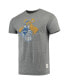 Men's Heathered Gray Pitt Panthers Vintage-Like Logo Tri-Blend T-shirt