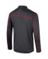 Men's Black Nebraska Huskers Cameron Quarter-Zip Windshirt