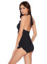 MagicSuit 302674 Yvonne Tummy Control Halter One Piece Swimdress, Black, 8