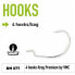 FIIISH Black Minnow Krog Premium VMC Texas Hook 4 units