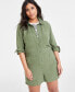 Women's Long-Sleeve Utility Romper, Created for Macy's