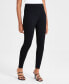 Women's High-Waist Seamed Ponté-Knit Leggings, Created for Macy's