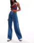 Tommy Jeans Claire High Rise Wide Leg Jeans in Blue