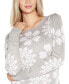 Women's Floral Crew Neck Sweater