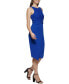 Twist-Front Scuba-Crepe Sheath Dress