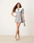 Sister Jane oversized collar mini dress in grey