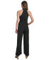 Women's Belted Flare-Leg Jumpsuit