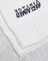 Reclaimed Vintage unisex branded sock in white