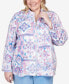 Plus Size Swiss Chalet Cozy Plush Medallion Jacket