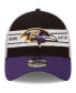 Men's Black, Purple Baltimore Ravens Team Banded 39THIRTY Flex Hat