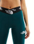 The North Face Training Aracar high waist 7/8 leggings in green Exclusive at ASOS