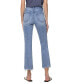 Women's High Rise Criss Cross Kick Flare Jeans