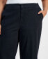 Trendy Plus Size Wide-Leg Twill Pants