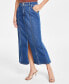 Юбка INC International Concepts Denim Slit Midi