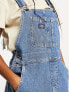 Dickies duck canvas classic bib denim dungarees in blue