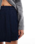 Hollister pleated skort in navy pintstipe