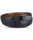 Men's Faux-Leather Stretch Reversible Compression Lock Belt