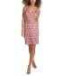 Women's Printed Belted Sheath Dress