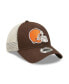 Men's Brown, Natural Cleveland Browns Loyal 9TWENTY Trucker Snapback Hat