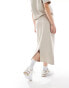 ONLY jersey midi skirt co-ord in stone