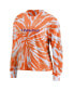 Women's Orange Clemson Tigers Tie-Dye Long Sleeve T-shirt