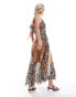 Reclaimed Vintage limited edition deconstructed leopard and animal print dress