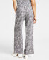 Women's Snakeskin-Print Wide-Leg Pants, Created for Macy's