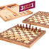 CB GAMES 3 In 1 Chess. Checkers And Backgammon Case Board Game