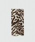 Women's Animal-Print Draped Skirt