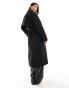 Vero Moda longline belted trench coat in black