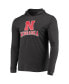 Men's Scarlet, Charcoal Nebraska Huskers Meter Long Sleeve Hoodie T-shirt and Jogger Pants Sleep Set