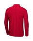 Men's Heather Gray, Red Fresno State Bulldogs Prospect Quarter-Zip Jacket