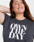 Trendy Plus Size Crewneck Own The Day Graphic T-Shirt, Created for Macy's