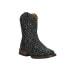 Roper Glitter Galore Square Toe Cowboy Toddler Girls Black Casual Boots 09-017-