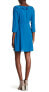 Cooper & Ella 154116 Women's Signe V-neck Ruffle Dress Ocean Sz. XXS