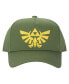 Men's Embroidered Hyrule Kingdom Logo Green Adjustable Baseball Hat