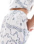 ONLY geo print shorts in white