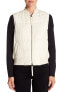 Vince 164632 Women's Strand Collar Zip Front Quilted Vest Solid Ivory Sz. XS