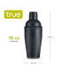 Ash Matte Black Cocktail Shaker, 18 Oz