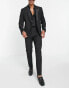 ASOS DESIGN slim tuxedo in black suit trousers