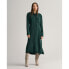 GANT Relaxed Utility Long Sleeve Long Dress