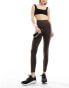 Nike Training One Dri-Fit high rise 7/8th leggings in baroque brown