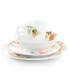 Floral Zoe 16 Piece Round Porcelain Dinnerware Set, Service for 4