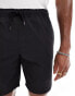 Jack & Jones co-ord nylon short in black