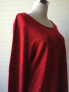 Karen Scott Women's Embellished Scoop Neck Sweater Red Cherry Size L