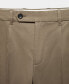 Men's Slim-Fit Cotton Pleated Pants