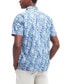 Men's Ives Summer-Fit Tropical Leaf-Print Button-Down Shirt