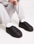 ASOS DESIGN quilted slippers in black